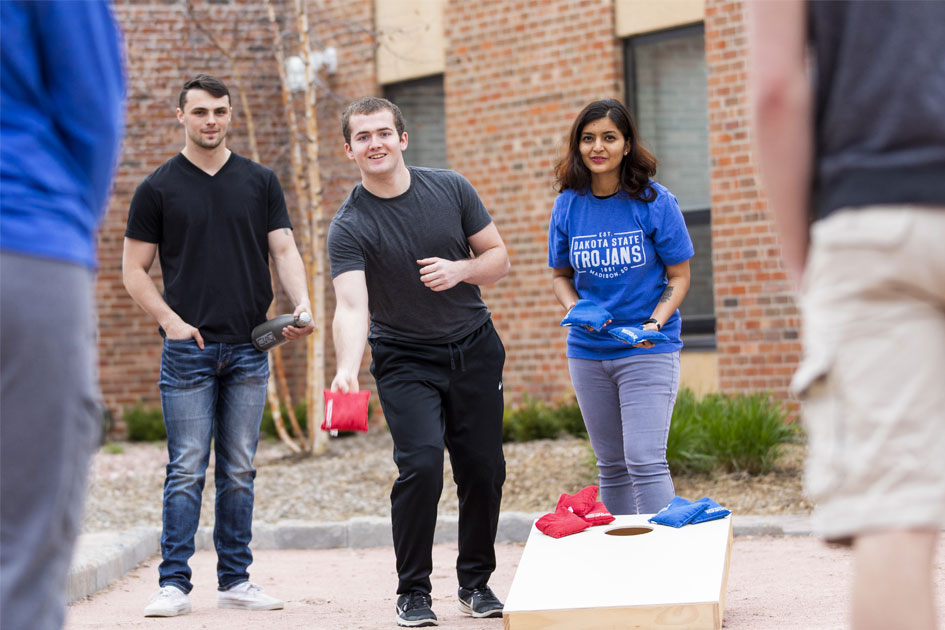 Students enjoying university clubs and organizations