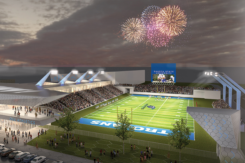 Rendering of DSU Trojan Athletic Complex and Events Center