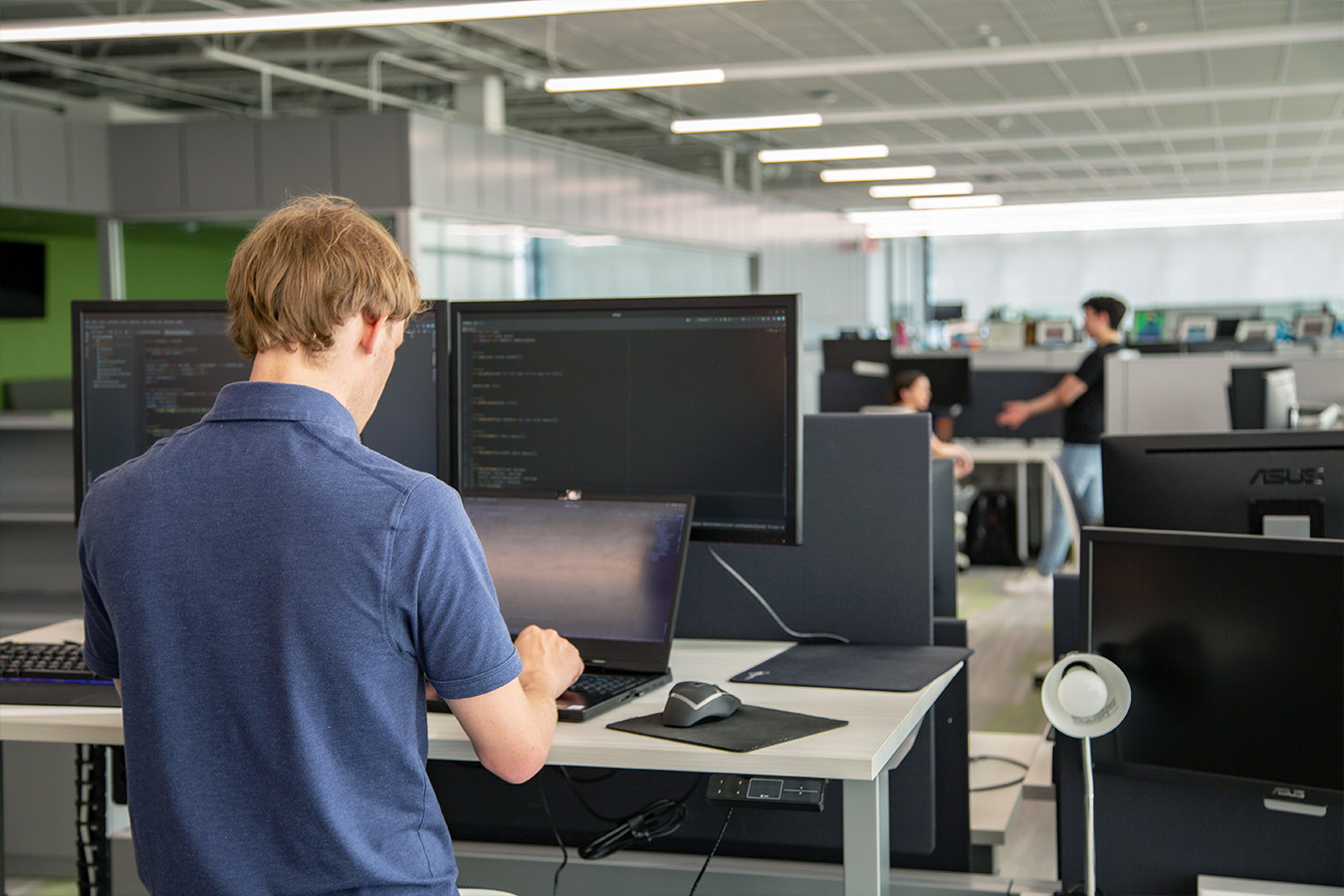 DSU student working in DSU's Madlabs® building
