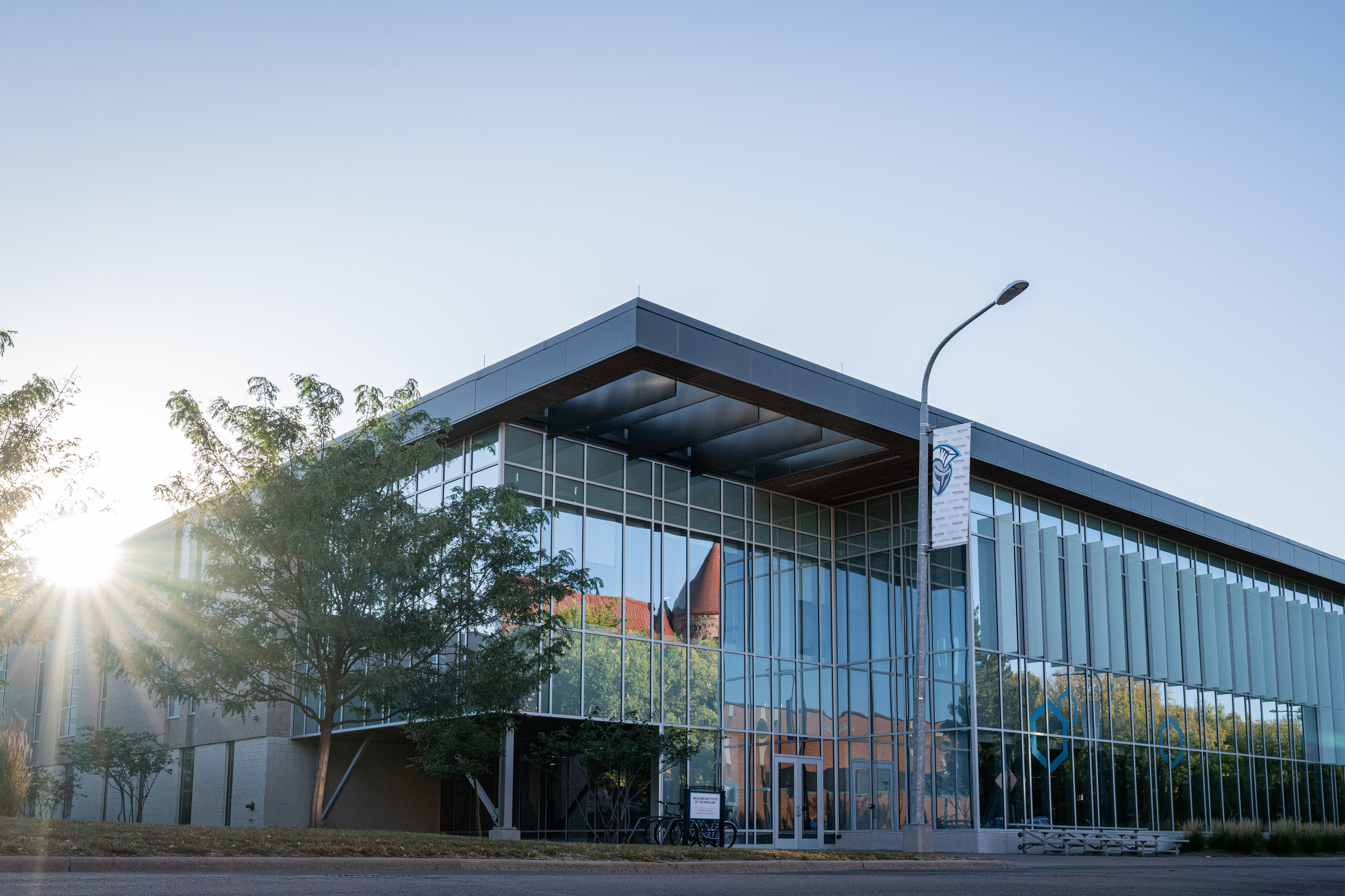 Beacom Institute of Technology building at sunrise